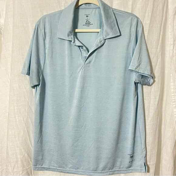 Men’s Coastal Swell UPF+50 Sun Protection Polo Shirt Beach Wear Fun in t… - Picture 6 of 7
